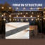 Pergola en aluminium avec auvent