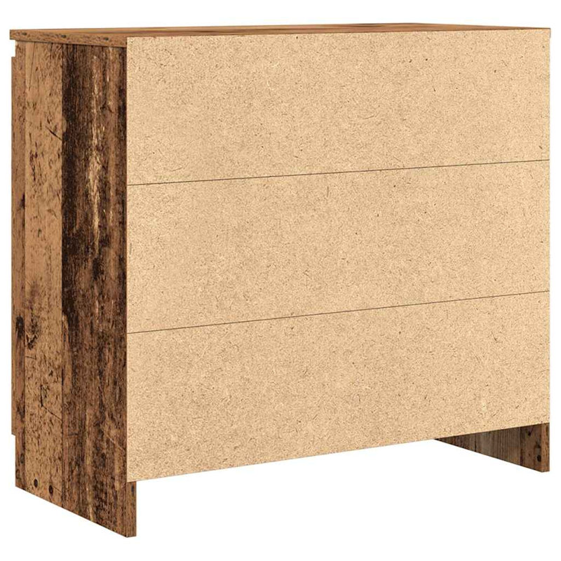 Sideboard With Drawer 71X35x65 Cm Engineered Wood, Old Wood