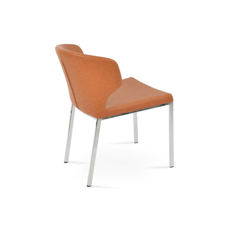 Chaise en métal Amed Plus, Caramel