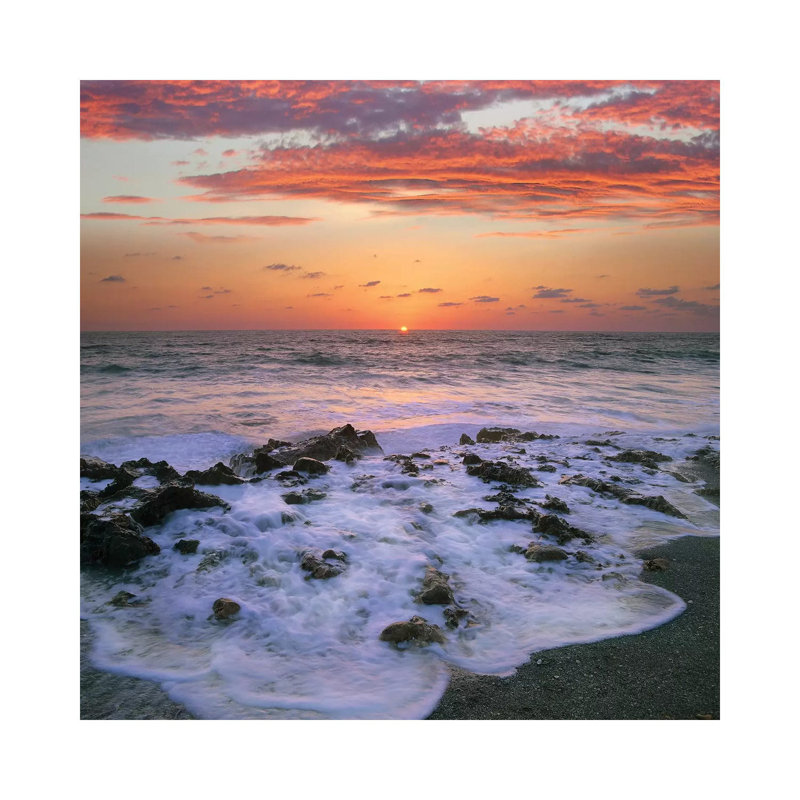 Coast At Sunset, Blowing Rocks Beach, Jupiter Island, Florida by Tim Fitzharris - Gallery-Wrapped Canvas Giclée on Canvas