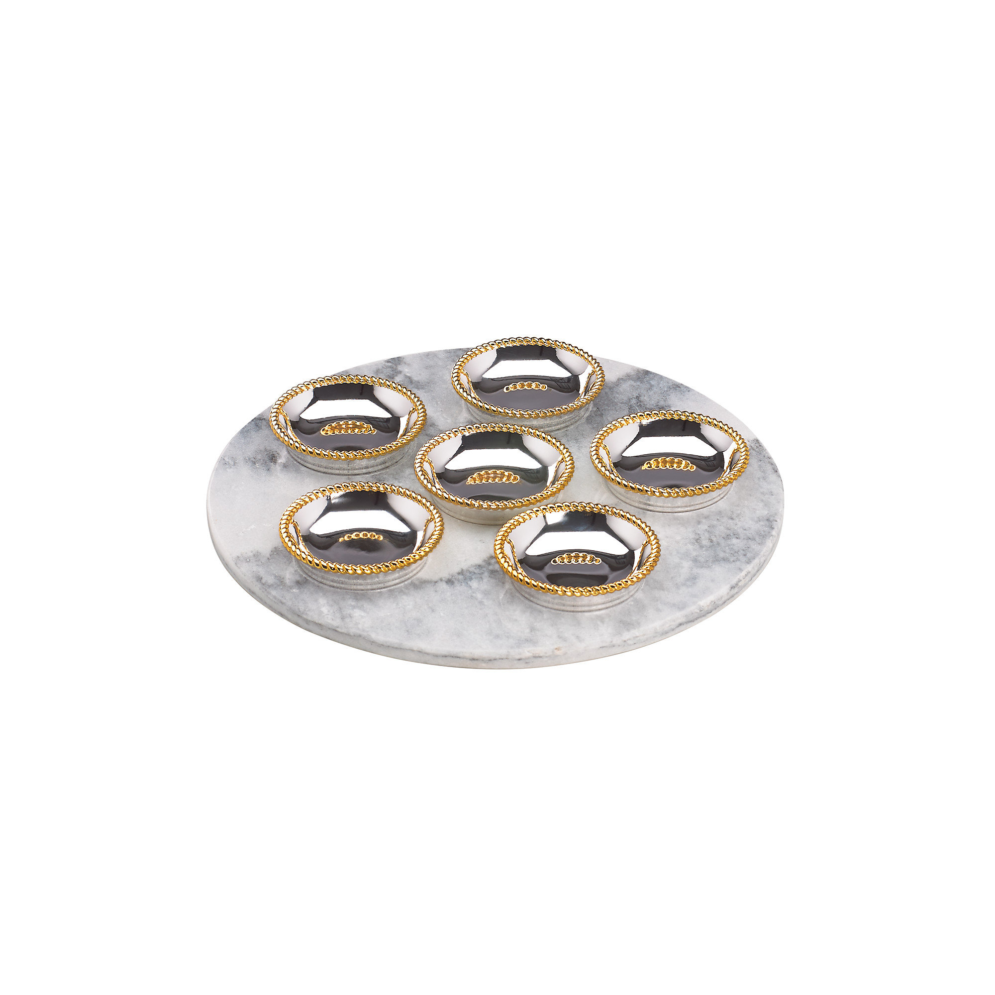 Roseland Seder Plates with Marble Slate