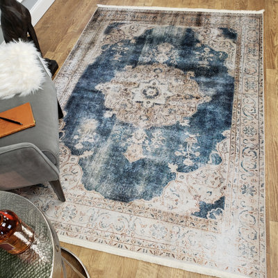 Covin Chenille Oriental Indoor Rug