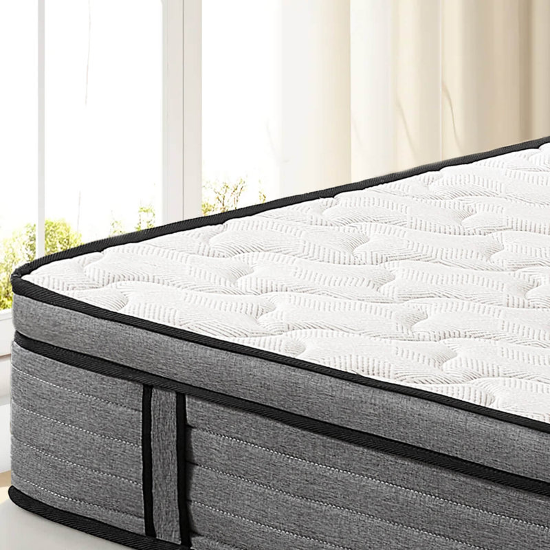 Hybrid Mattress, Memory Foam Mattress In A Box For Refresh Sleep & Pressure Relief, Certipur-US Certified Medium Firm Mattresses