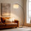 68.5" Arched Floor Lamp With Remote Control And Bulb Included