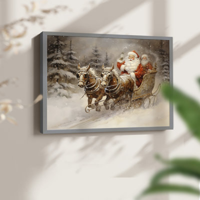 Art de Noël - CCGVLVI - Reproduction encadrée - Restickable