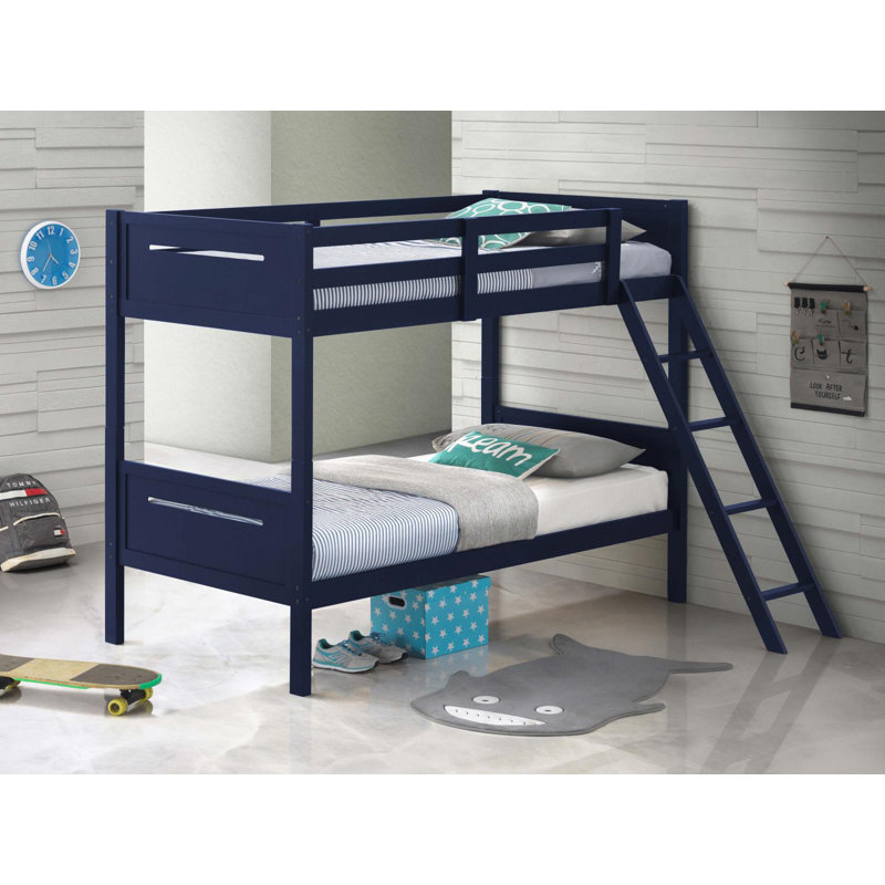 Anderson Wood Twin Over Twin Bunk Bed Espresso, Twin Over Twin, Espresso
