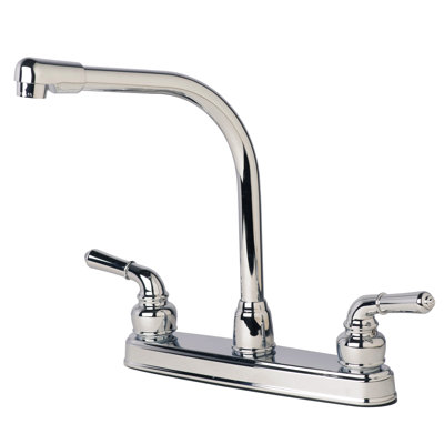 Laguna Brass Kitchen Faucet with Soap Dispenser