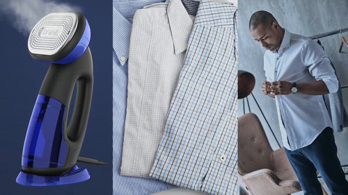How to iron delicate dress, Black & Decker handheld garment Steamer