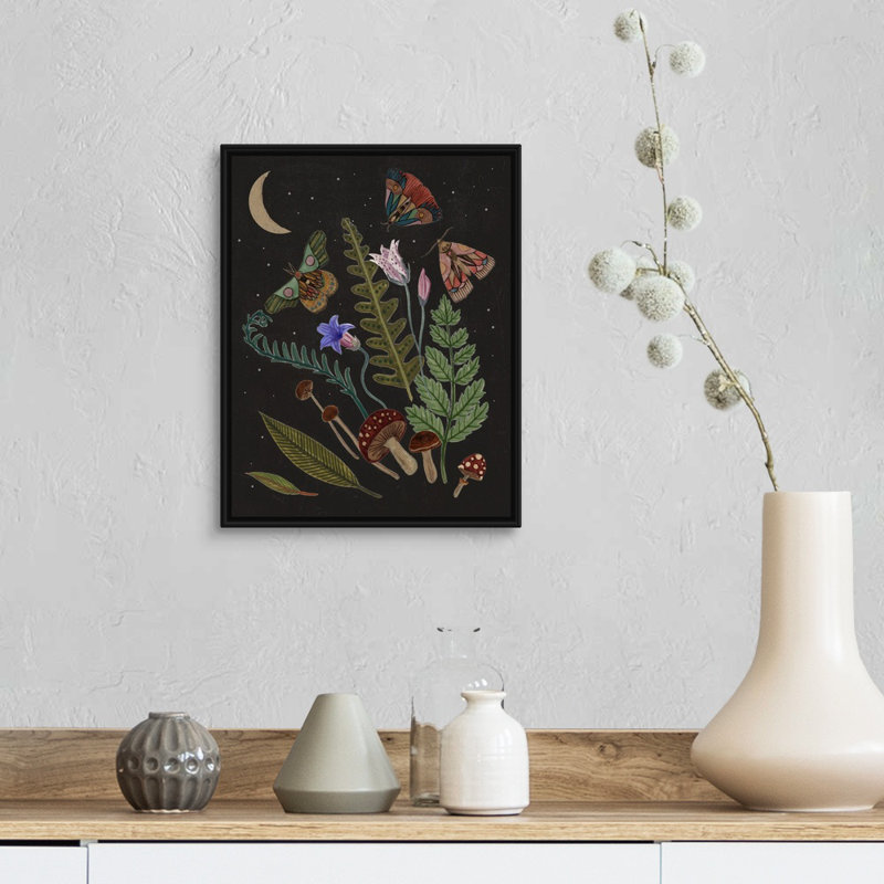 «Dark Forest III» par Melissa Wang - reproduction d'art, Toile avec cadre noir, H 16 po x l 13 po x P 1,75 po