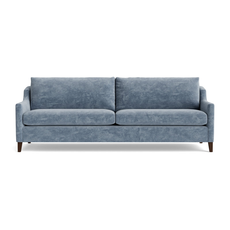 Gigi No Skirt 85 Sofa, Vintage Chenille - Smoky Blue, Sienna