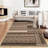Geometric Machine Washable Rug for Living Room Bedroom Striped Non-Slip Low Pile Rubber Backing Area Rug for Playroom Office Kitchen Dining Room Dorm and Bedside Decor-964995041