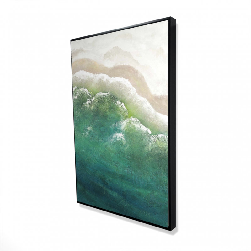 «Turquoise Sea» sur toile, H 36 po x l 24 po