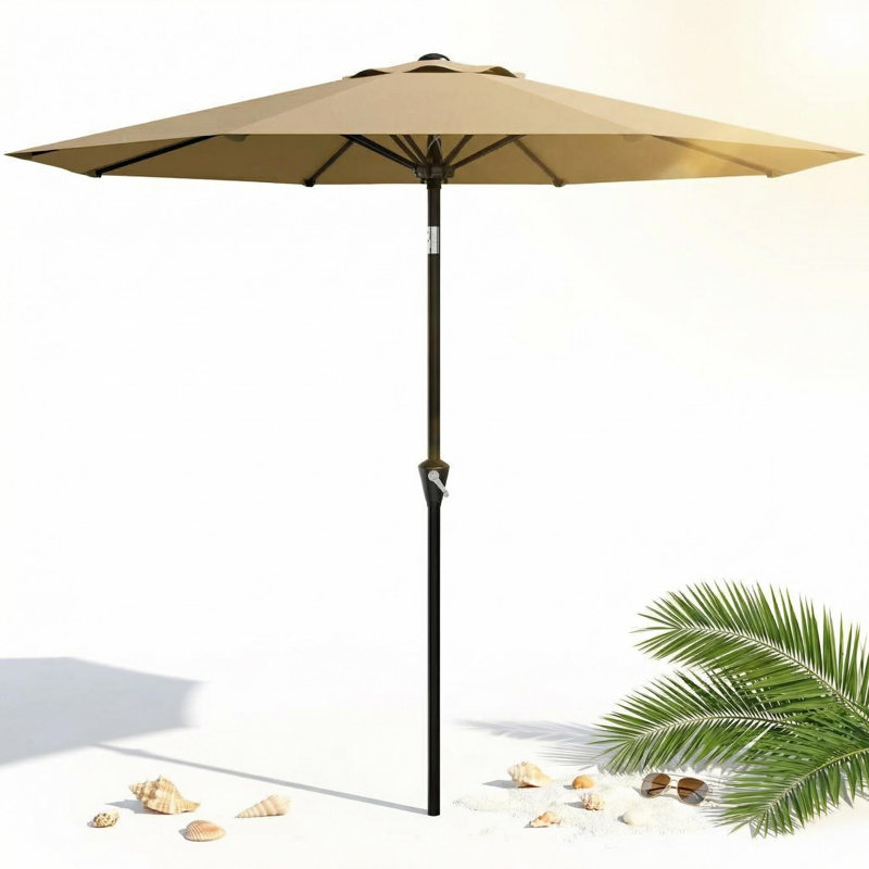 107cm Balcony Parasol, Brown