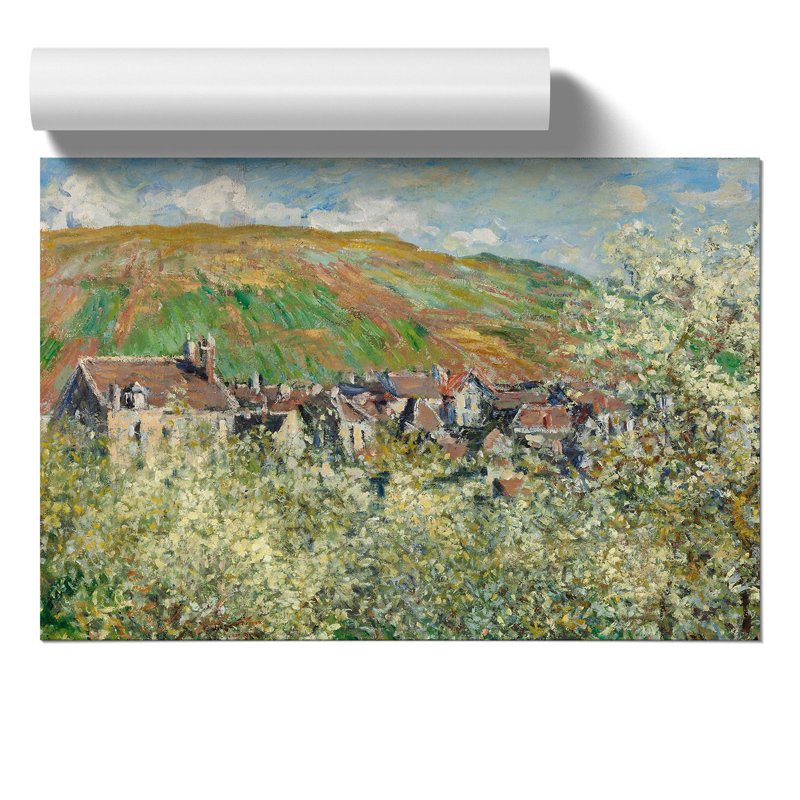 Flowering Plum Trees by Claude Monet - Frameless Print, 30cm H x 42cm W x 0.1cm D