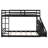 Full Over Full Bunk Bed With Lighted Bookcase, Storage Drawers And Power Outlets-1696741431