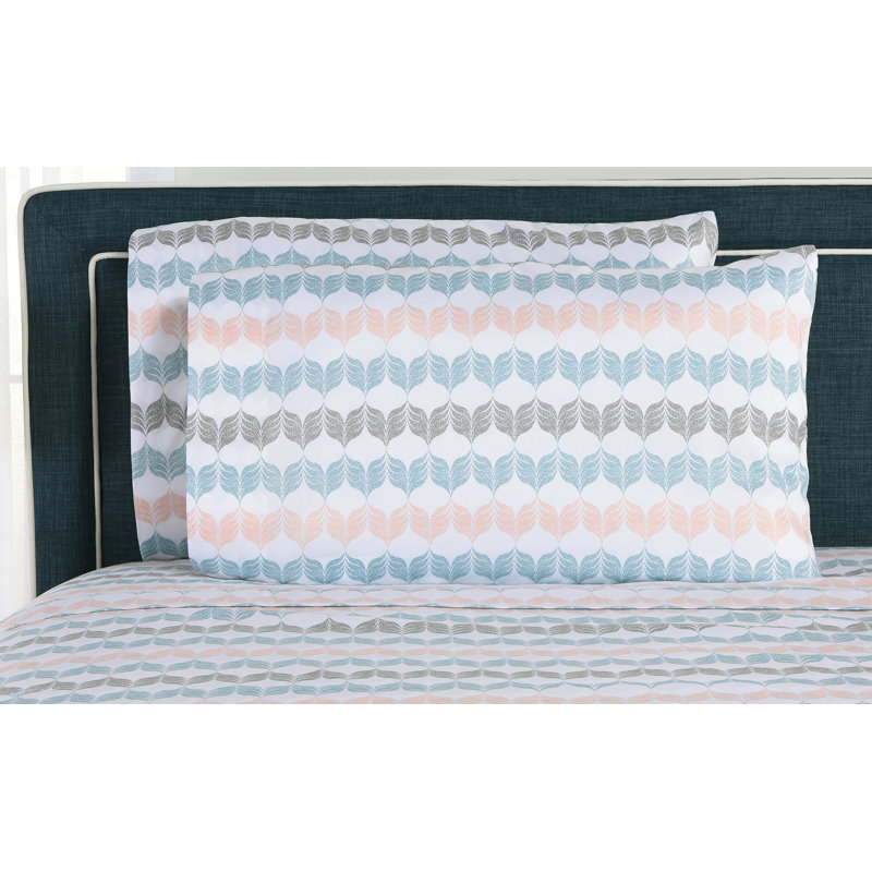 Ensemble d'édredon réversible en microfibre Beco Home Crescent Biab Blue, Édredon double / grand + 6 pièces supplémentair