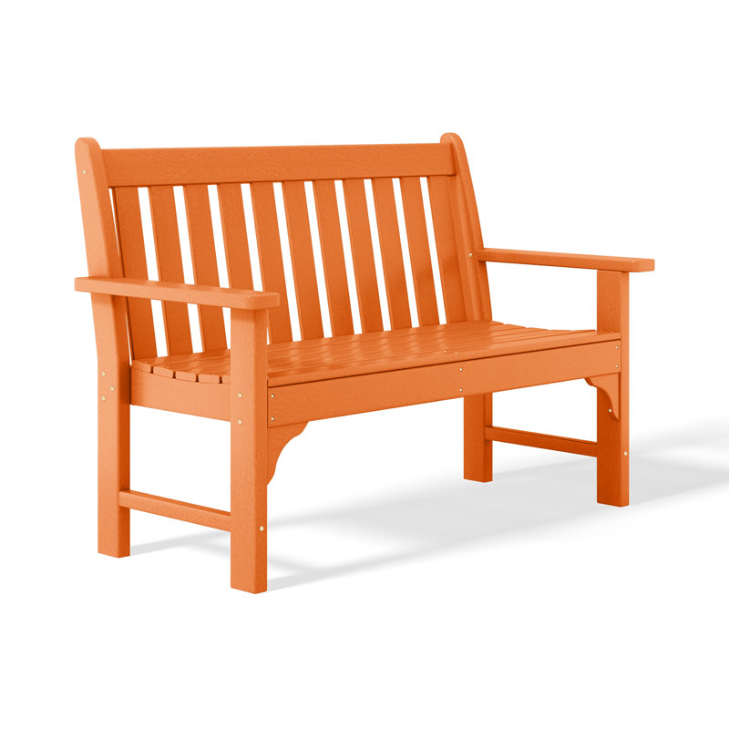 Banc de jardin en PEHD Laguna, Orange