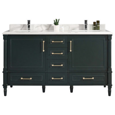 Ensemble de meuble-lavabo double 60 po Flavell