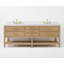 Elizabeth 84" Freestanding Standard Double Bathroom Vanity with Top