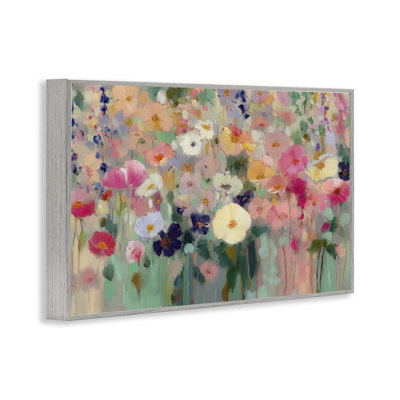 Teachers Poppies Modern Drip Framed Giclee, design by Annabelle Hall