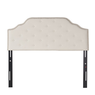 Contoured Headboard With 2 Power Outlets, 1 USB And 1 USB-C Port