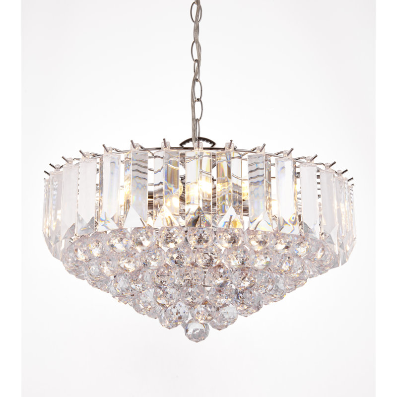 Kacey 6 - Light Crystal Chandelier