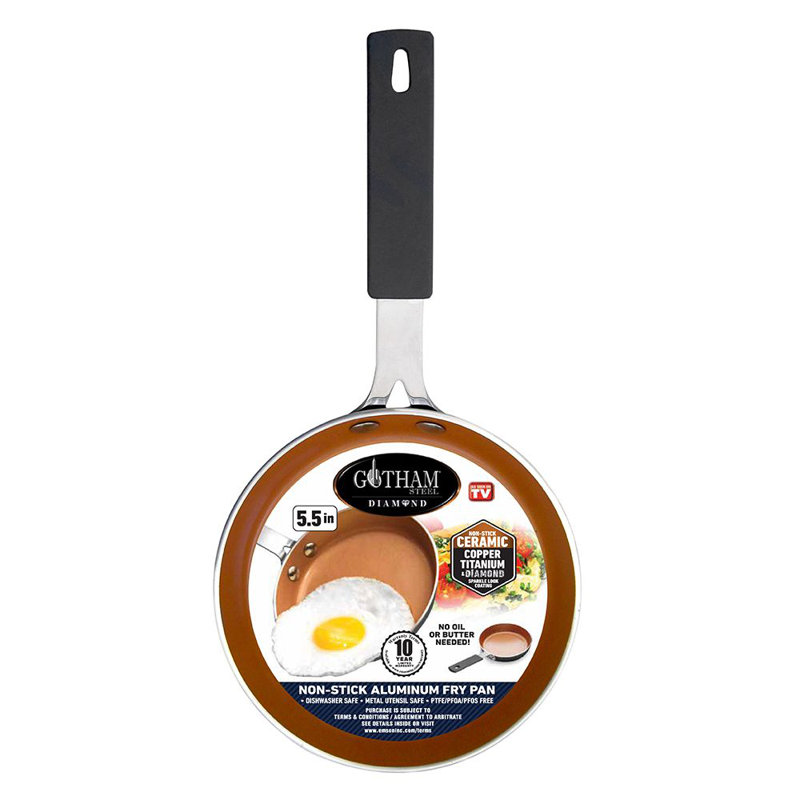Gotham Steel 5.5'' Nonstick Aluminum Egg Pan