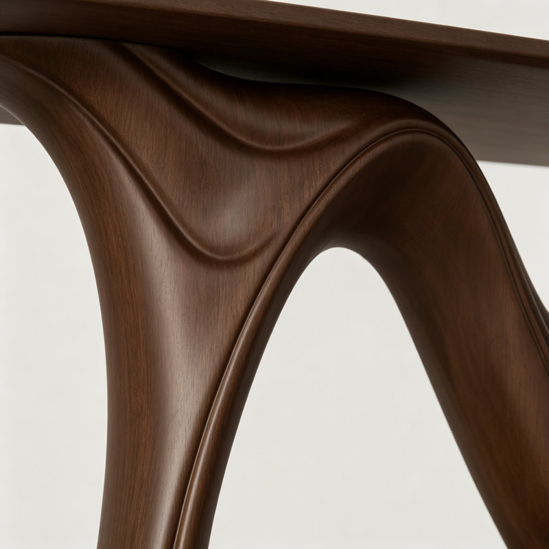 Console Modern Light Luxury, 33.5" H x 59.1" W x 11.8" D, Brun, Brun, Brown