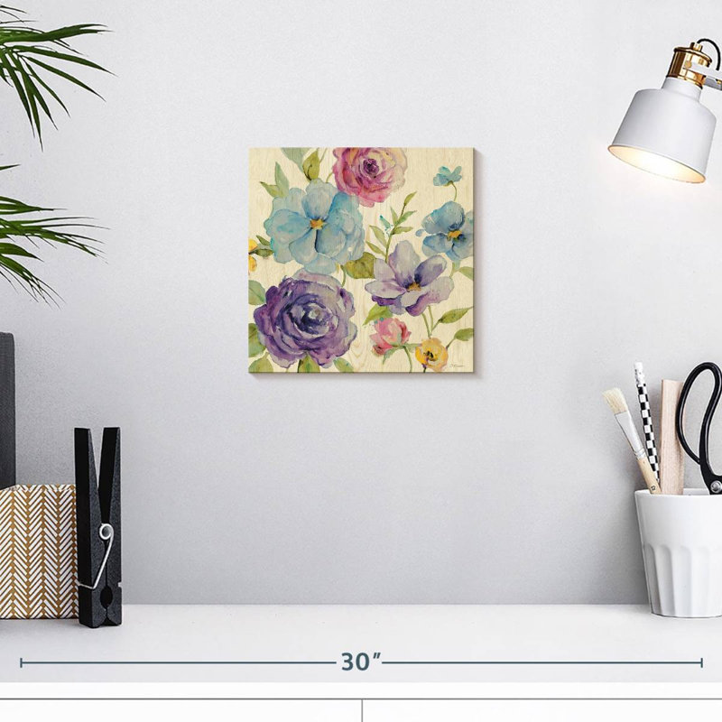 Mélange de fleurs I, H 10 po x l 10 po