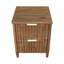 Aerica 2-Drawer Reclaimed Pine Nightstand, Brown