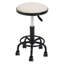 Height-Adjustable PU Leather Round Salon Rolling Stool-135509357-135509358