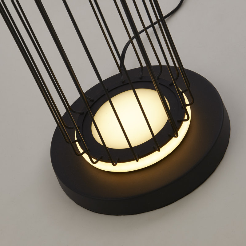Kattamuri 117cm Black LED Arched Floor Lamp