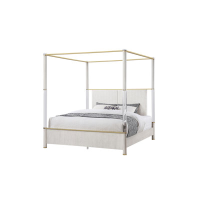 Malco King Oak Four Post Bed