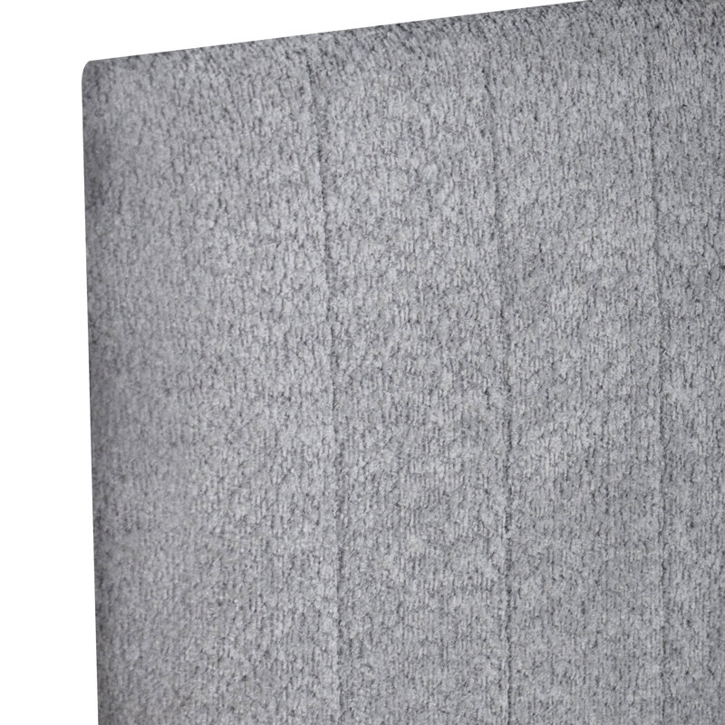 Bliss Light Gray Full Platform Bed