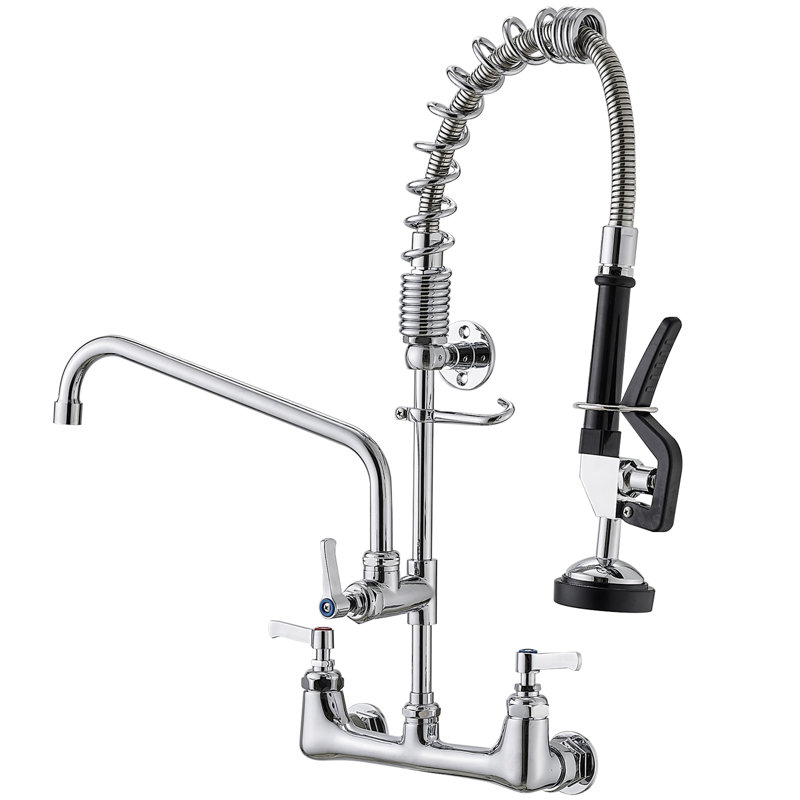 VIBRANTBATH Pull Down Kitchen Faucet, Polished Chrome