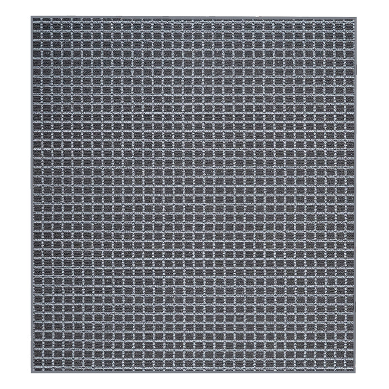 Tapis noir Imogen-Leigh Grid, Carré 4 pi