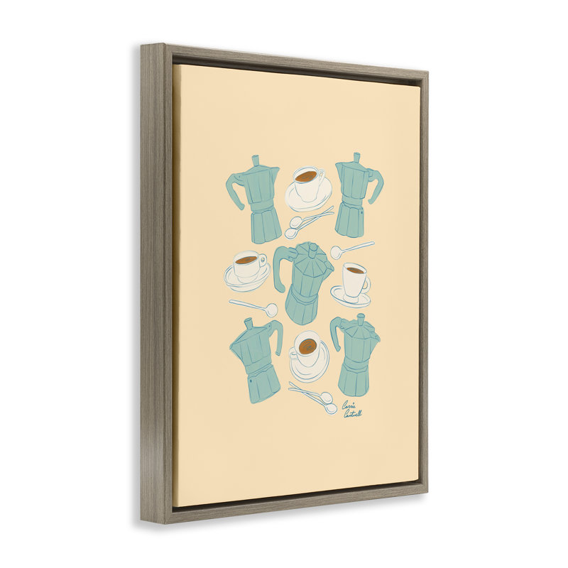 Cadre flottant espresso et moka, design Carrie Cantwell, H 21 po x l 17 po, Cadre flottant orme Montalcino