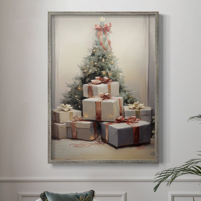 «Christmas Holiday Art - Series 2-XXXVII», reproduction d'art encadrée - bois massif XMAI81815