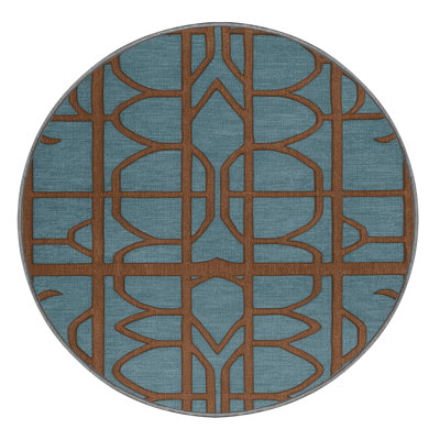 Machine Washable Trellis Green Area Rug