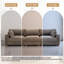 Canapé modulaire réversible 3 pièces rembourré en fausse fourrure de lapin brun clair-1093028889-1093028891-1093028885