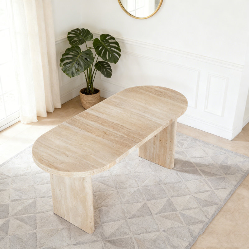 Table de salle à manger extensible Modern, Blanc ancien