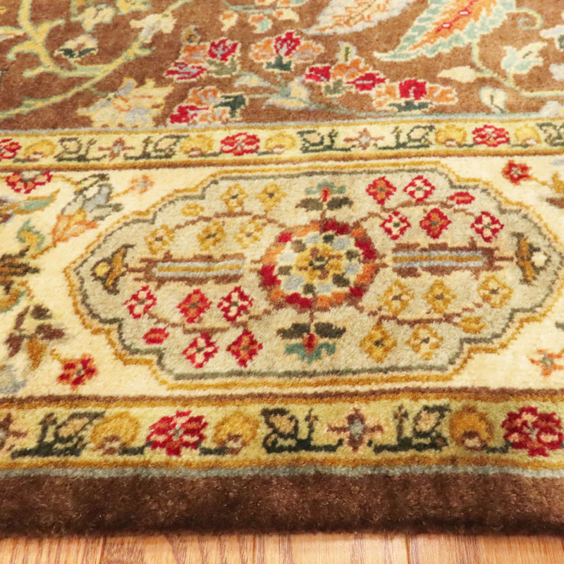 Golden Age Hand Knotted Wool Area Rug, Rectangle 4' x 6'