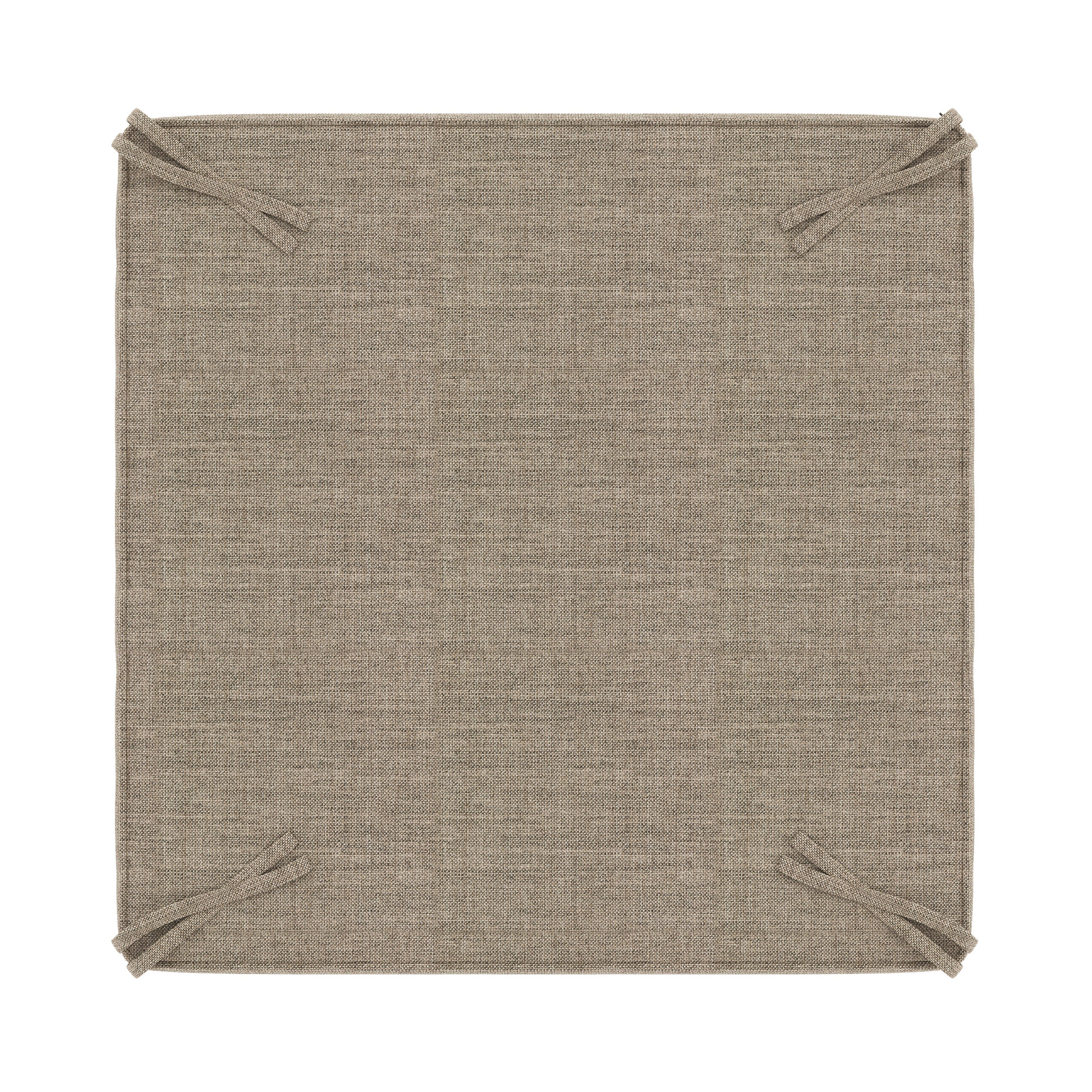 Sunbrella Outdoor Ottoman Cushion, Cast Shale Sunbrella® Plainweave