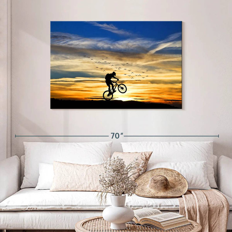 Silhouette de vélo Mehar, H 24 po x l 36 po