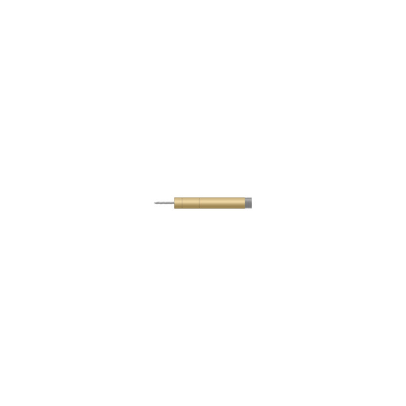Deltana BDS450U4 Extension Baseboard Door Bumper, Solid Brass in Brushed Brass, Brushed Brass