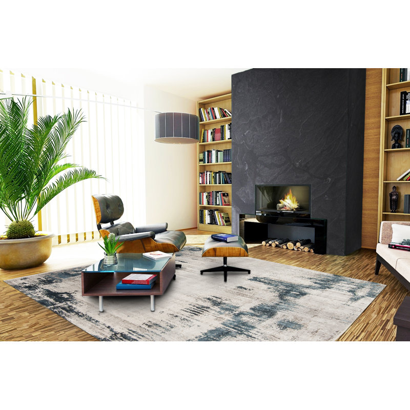 Santorini Abstract Area Rug, Rectangle 7'10" x 9'10"