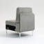 Module de siège modulaire sans accoudoirs, canapé modulaire en velours côtelé, fauteuil d'appoint modulaire sans accoudoirs avec coussin de dossier, gris-284298780