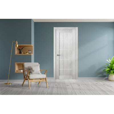 Avon 01 4H Solid Manufactured Wood Paneled Prefinished Standard Door Slab