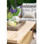 Brookside - Outdoor Coffee Table w/ Travertine Top and Aluminum Frame