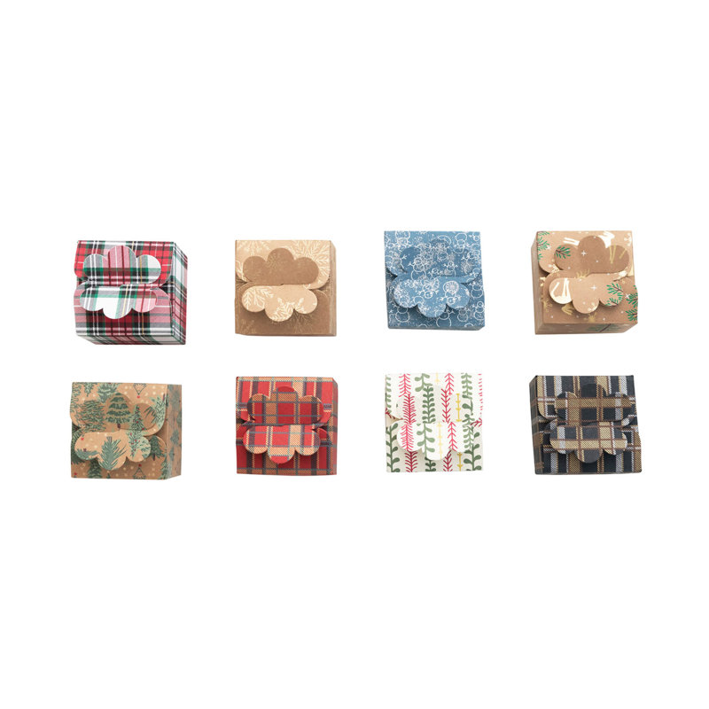 Boîte-cadeau artisanale en papier recyclé